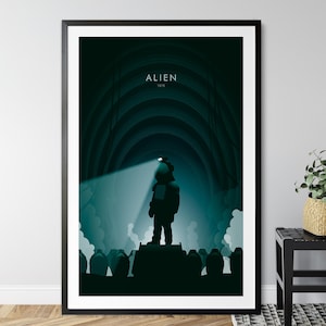 Alien film poster | minimalist poster |  | Home Decor | Wall art | movie Poster