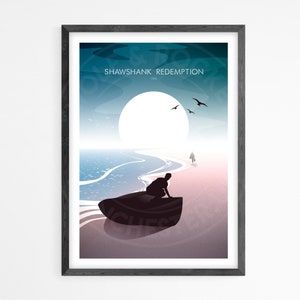Shawshank Redemption Movie poster | minimalist poster | Geek decor  | Home Decor | Wall art | movie Poster