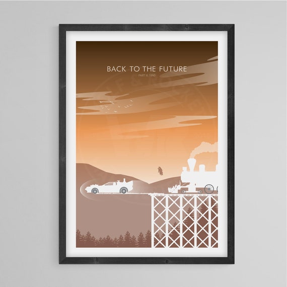 Marty Mcfly INSPIRED WALL ART Print Poster Minimal A3 bttf Back to the Future