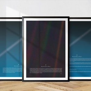 Carl Sagan The Pale Blue Dot Print, NASA Poster Print, Inspirational Quote, Astronomy print. Minimalist Poster, Wall Art image 5