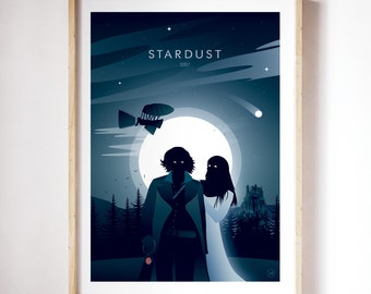 Stardust film poster | minimalist poster | Geek decor  | Home Decor | Wall art | movie Poster