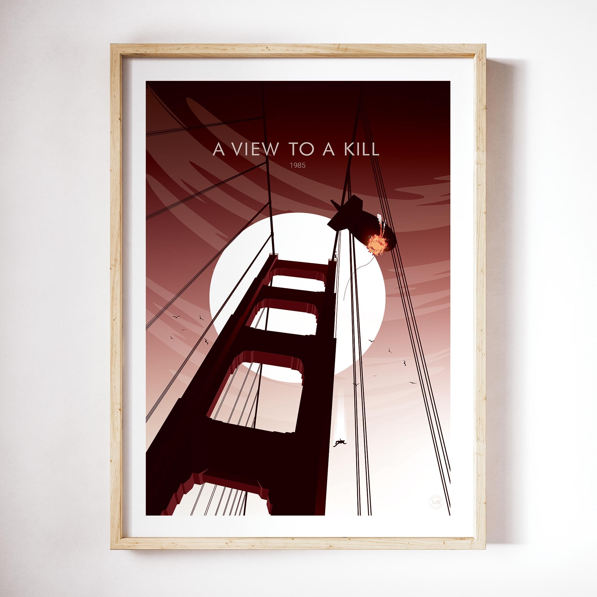 A View To A Kill Poster Reprint/Home Decor/Wall Decor/Wall Art 1985 A View To A Kill Poster Reprint/Home Decor/Wall Decor/Wall Art 1985