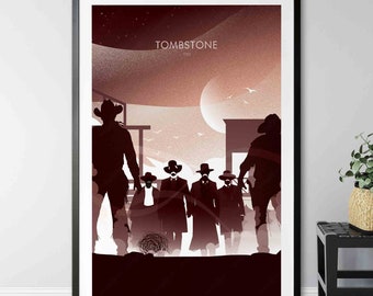 Tombstone-Filmplakat | minimalistisches Poster | | Wohndekoration | Wandkunst | Filmplakat