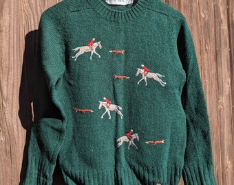Fox Hunting Sweater - Etsy