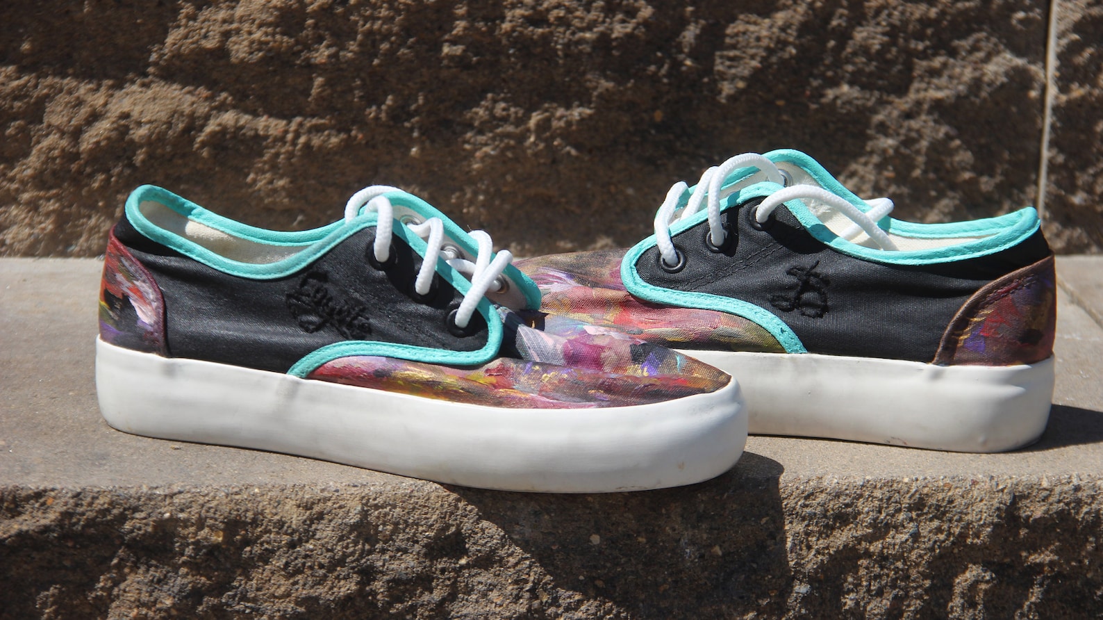 Custom Sneakers Coyote Acrylic Painting/ Custom footwear/ Etsy