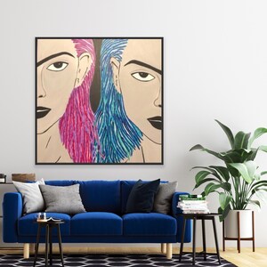 US & WE - Art Print by Tasha Felder | Quality Art Prints / Unframed / Large Wall Art / Home Office Art / Huge Art Sale / Fast Shipping