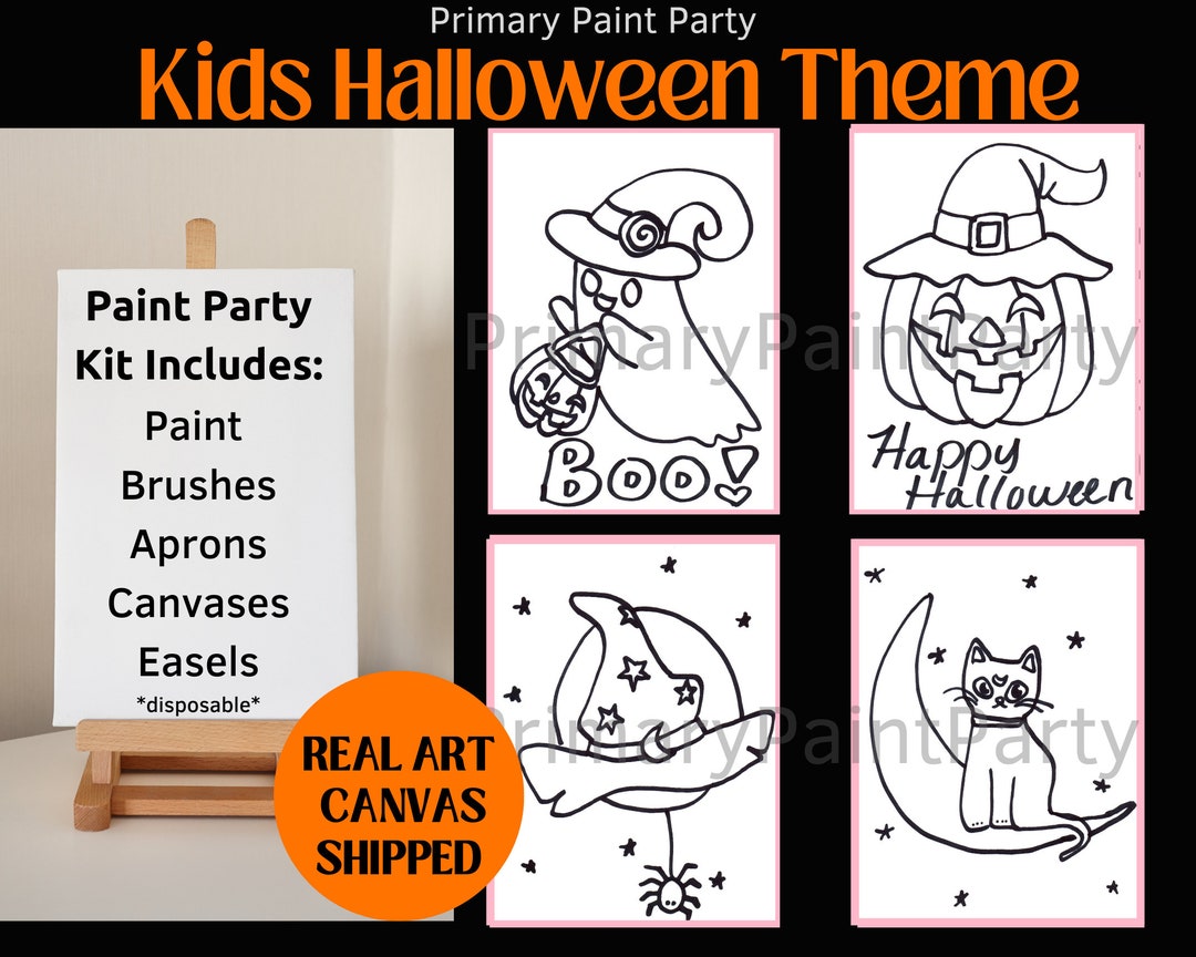 Kids Halloween Paint Party Set Paint Party at Home Kit Kids Birthday