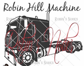 Cabover Truck SVG file ~ detailed vector for laser and Cricut  ~  Digital Download ~ AI DXF eps pdf plt png ~ semi trucking cab-over cab