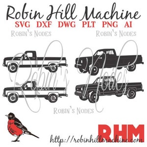 Chevrolet Chevy GMC C20 1980 Truck files ~ detailed vector for cnc plasma, laser and Cricut  ~  Digital download~ AI DXF eps pdf plt png
