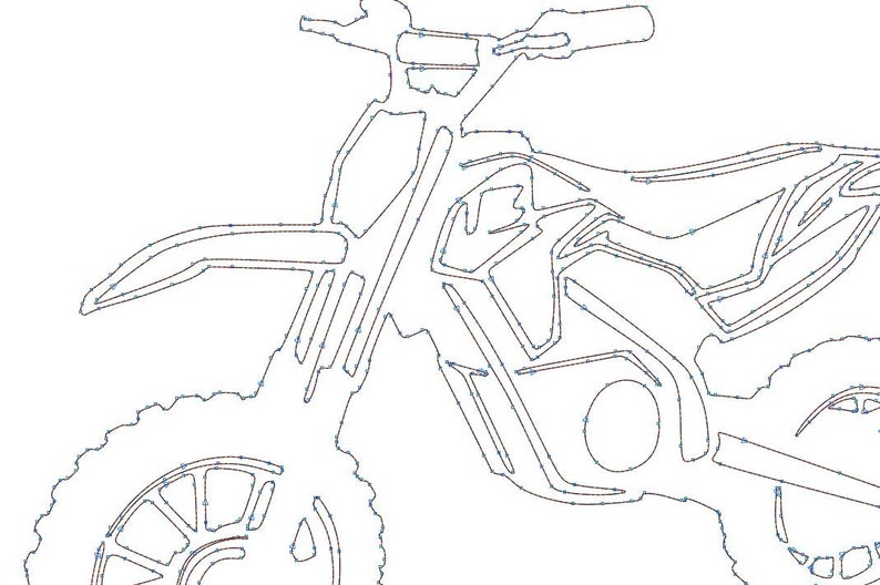 Dirt Bike Svg File Detailed Vector For Laser And Cricut Etsy
