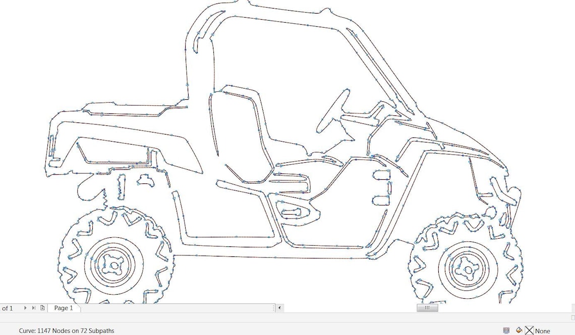 ATV Side by Side SVG File Detailed Vector for Laser and Etsy Ireland
