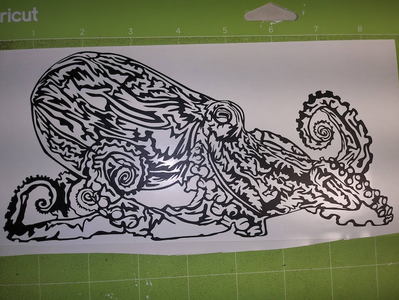 Detailed Octopus SVG file vector for laser and Cricut | Etsy