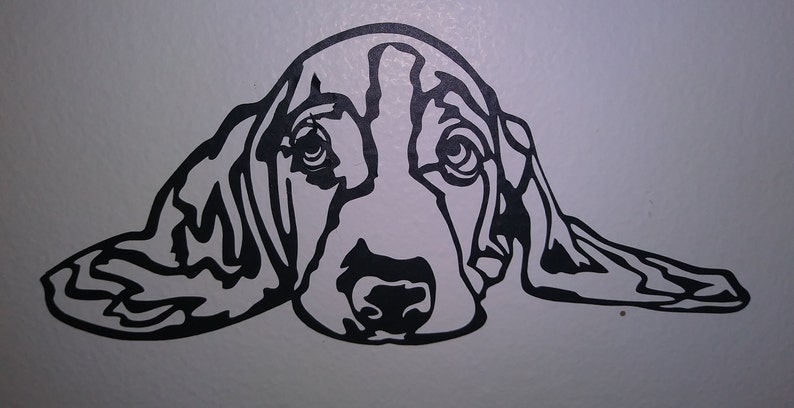 Basset Hound Dog SVG File 3 Detailed Vector for Laser and - Etsy
