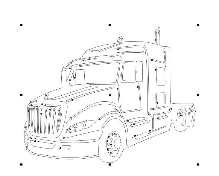 International Truck SVG file detailed vector for laser and | Etsy