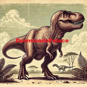 Vintage Dinosaur Collection: A Journey Through Prehistoric Times, Classic Dinosaurs, A Vintage Dinosaur Illustration Collection, Prehistory