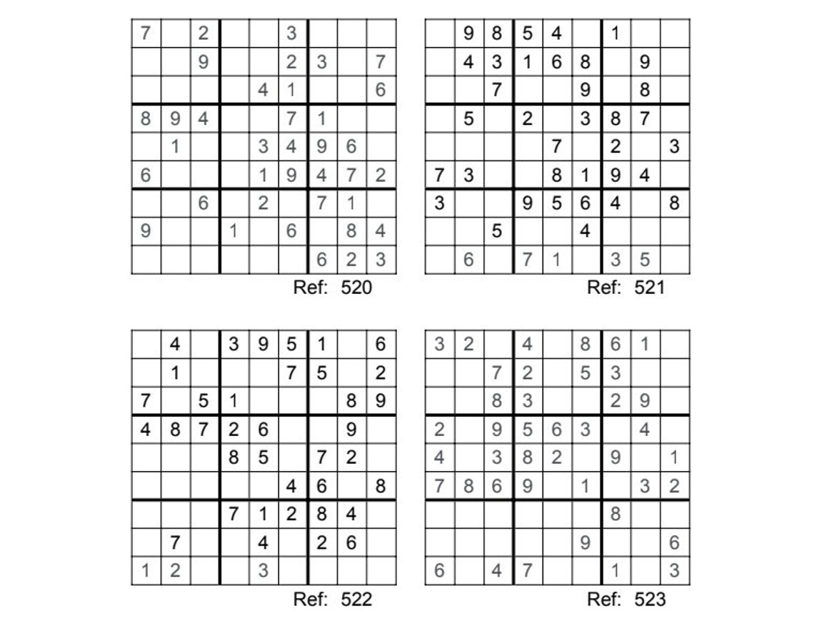 Unique 100 Sudoku Puzzles With Answer Keys, Improve Your Memory and Cognitive Skills, Easy to