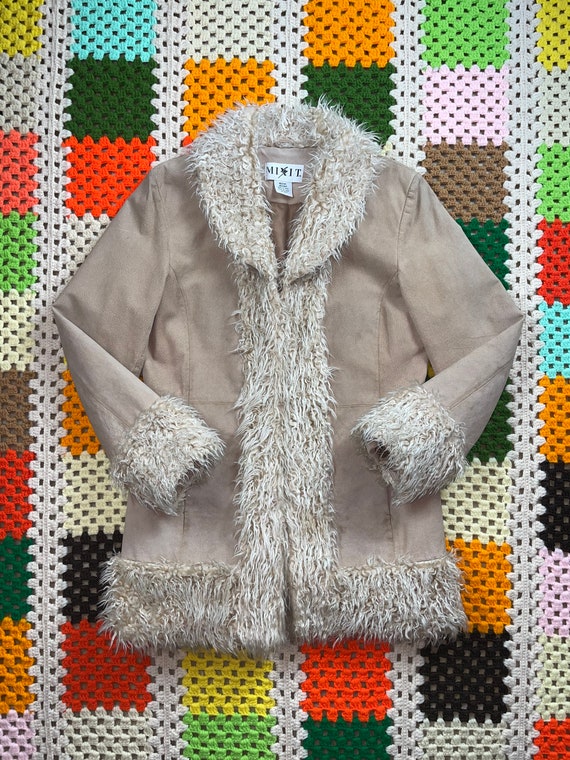 Vintage 90’s Beige Penny Lane Afghan Coat