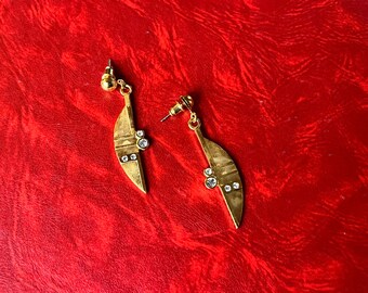 Vintage Earrings Costume Jewelry gold