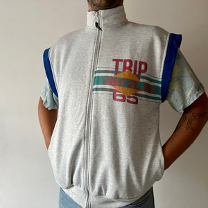 Vintage Vest Sports Jacket Training Jacket 80s image 1