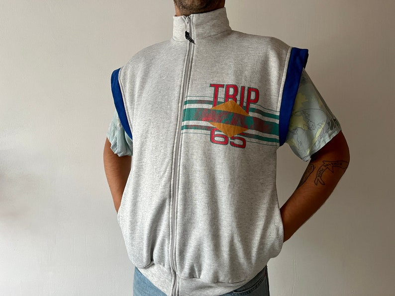 Vintage Vest Sports Jacket Training Jacket 80s image 1