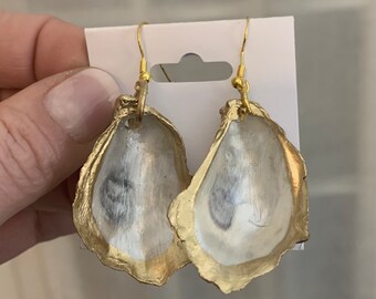 Stud or Dangle Oyster Earrings- Light Weight and approximately (1-2” oysters)