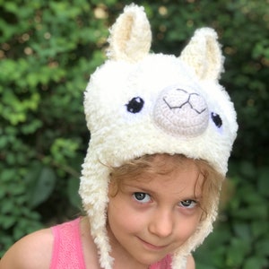 Llama gift Baby llama hat Llama beanie Funny gift crochet present for new parents alpaca hat Knit llama hat animal hats llama wool hat