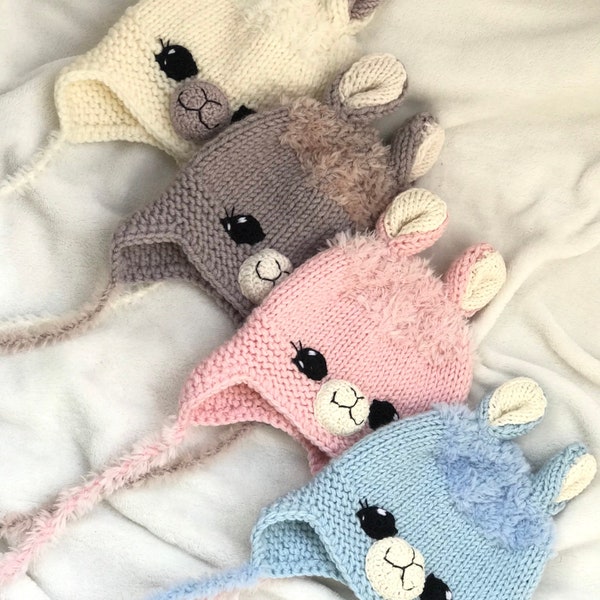 Newborn parent gift Pregnancy gift Llama beanie Crochet Llama Hat alpaca hat Knit Gift for mom with newborn Baby shower thank you gift