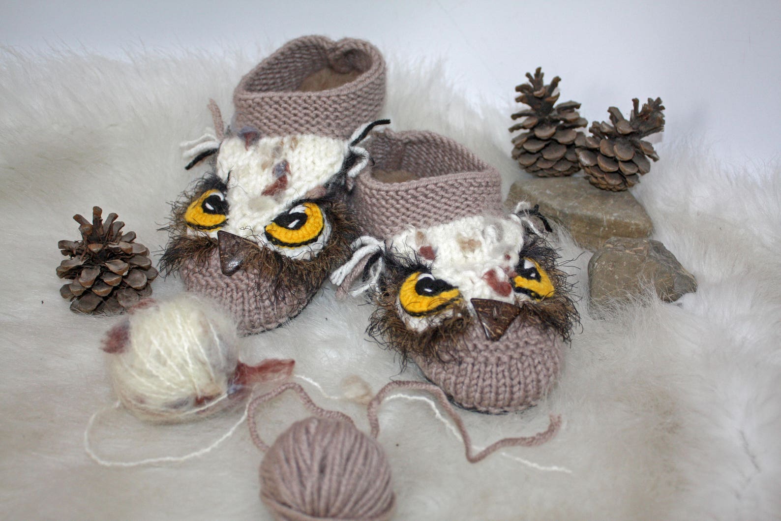 owl ballet style slippers wool slippers with natural leather soles home wool shoes owl handmade crochet owl slippers owl ballet style slippers wool slippers with natural leather soles home wool shoes owl handmade crochet owl slippers