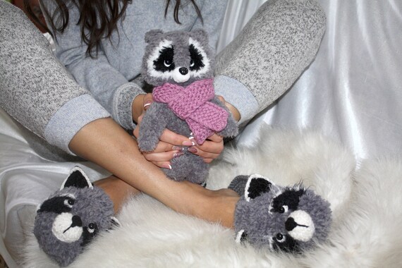stuffed raccoons