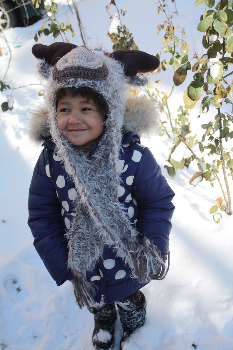 Crochet Moose Hat Crochet Teen/Adult Moose Hat Antlers Moose | Etsy