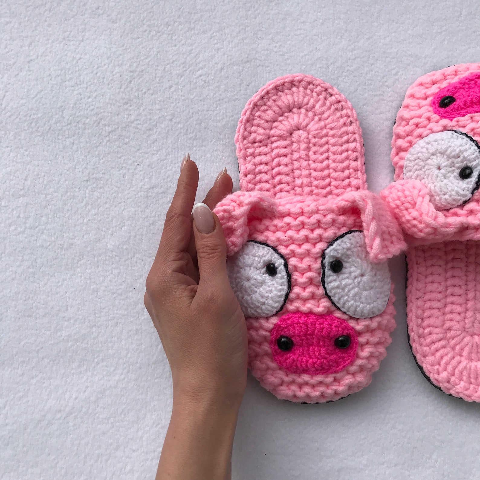 Pink Slippers Women's Pig Slippers Funny Slippers Pink Etsy