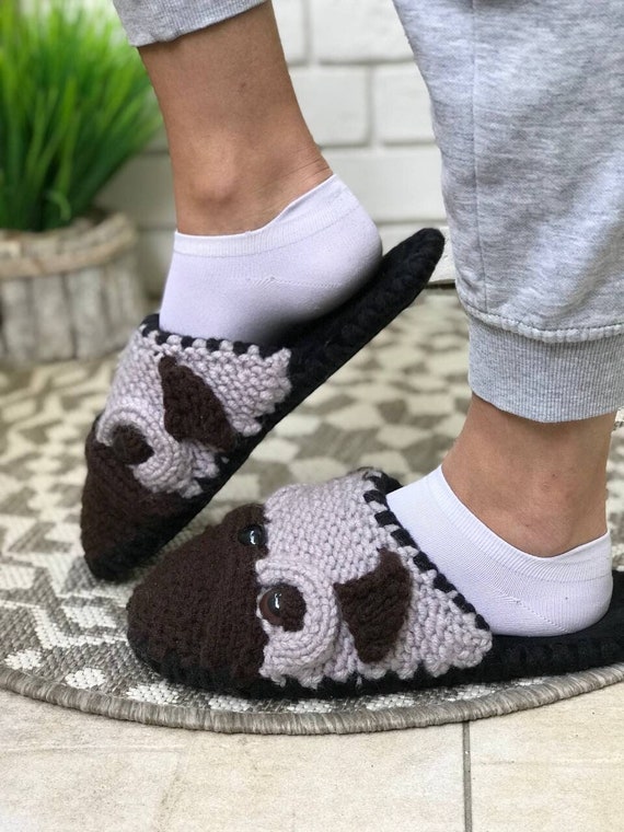 Mens pug clearance slippers