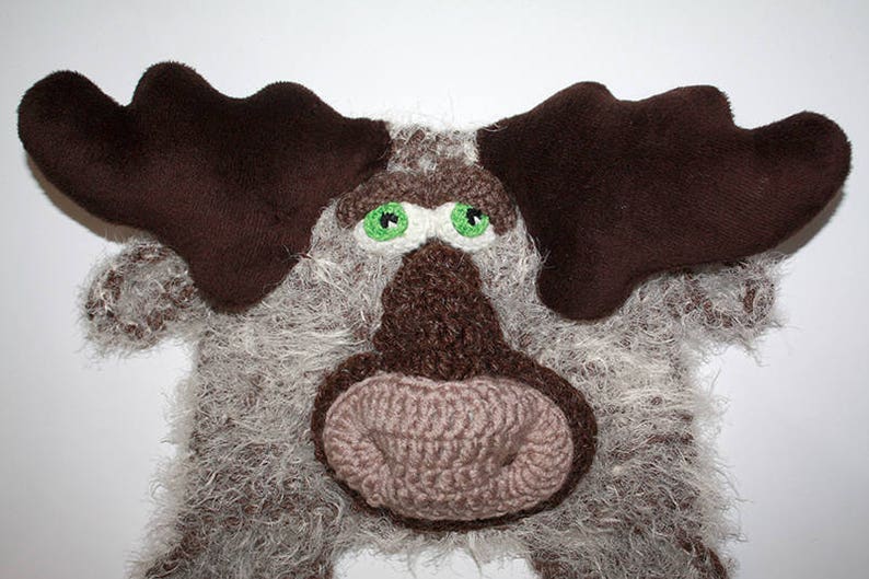 Crochet Moose Hat Crochet Teen/Adult Moose Hat Antlers Moose | Etsy