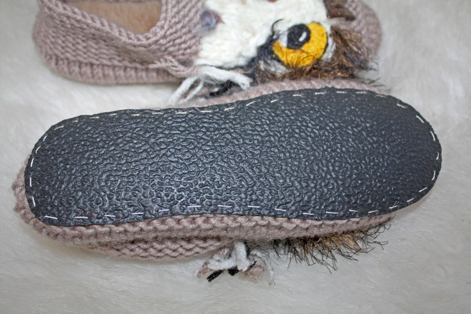 owl ballet style slippers wool slippers with natural leather soles home wool shoes owl handmade crochet owl slippers owl ballet style slippers wool slippers with natural leather soles home wool shoes owl handmade crochet owl slippers