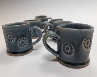 Blue Ceramic Espresso  Cups