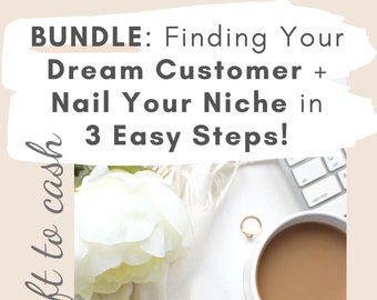 Bundle Dream Customer and Nail Your Niche ebook, Product Based Business, Printable Content Planning, Small Business Content Planner, Canva
