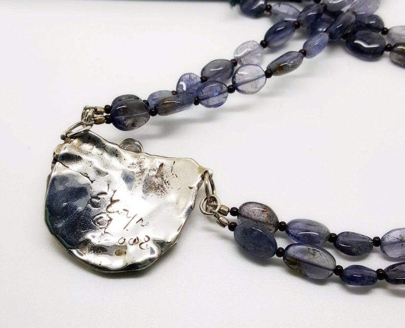 Iolite Amethyst Necklace Earring Set Sterling Silver Elaine Coyne Artwear Atlanta Louvre