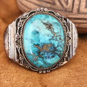 Massive Museum Quality Vintage Native American Navajo Turquoise Sterling Silver Bracelet Old Massive Museum Quality Vintage Native American Navajo Turquoise Sterling Silver Bracelet Old