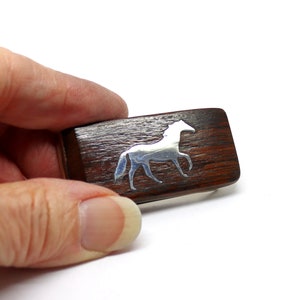 Horse Money Clip, Money Clip Silver Inlay Money Clip, Silver and Wood Money Clip, Western Money Clip, Money Clip for Men Gift for Him