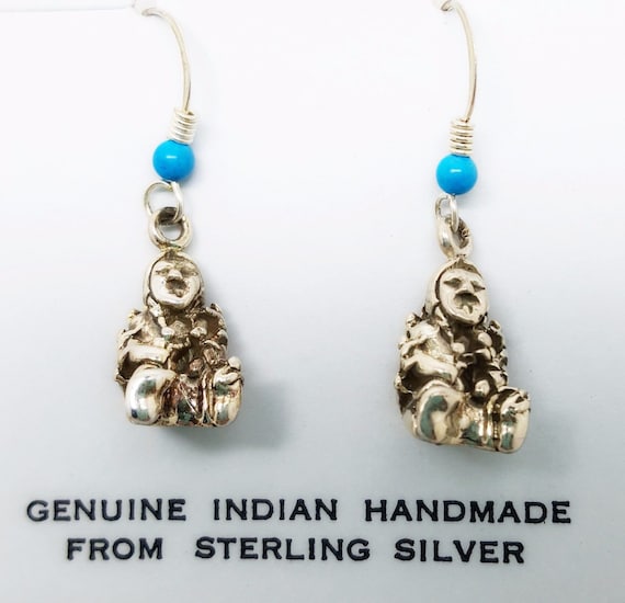 Navajo Earrings Mother/Grandmother STORY TELLER S… - image 1