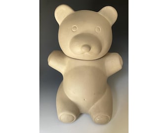 クマ　ビンテージ　Jee Bee Creations社　キョロ目　1950代 1950's RRP Co. the Cow Jumped Over the Moon Cookie Jar- Vintage