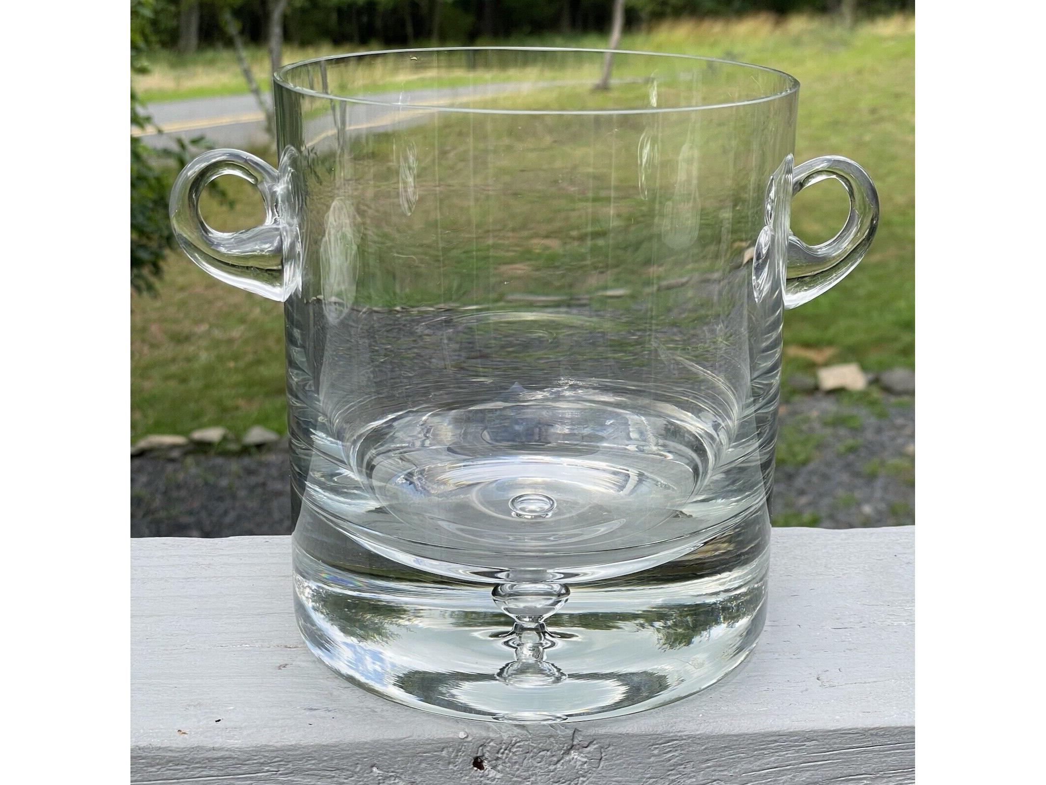 未来的なヴィンテージクリアガラスバブルアイスバケツシャンパン吹き