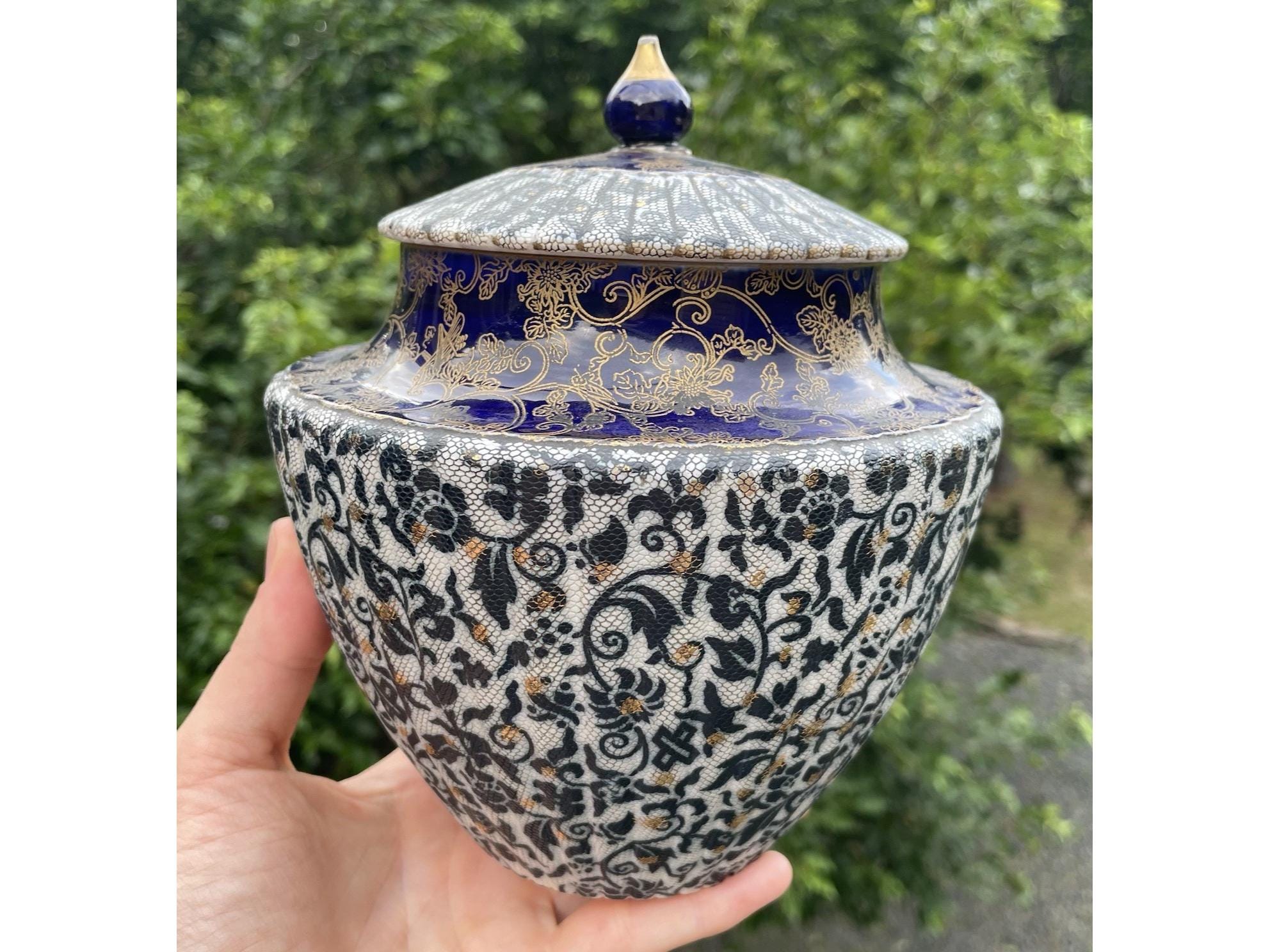 Royal Doulton Biscuit Jar - Etsy