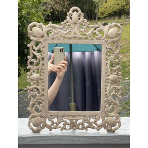 LARGE Retro JM-30 Iron Art Cast Victorian Nouveau Style Picture Frame Regency