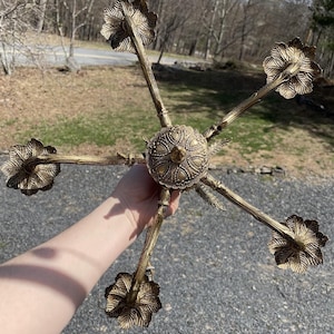 1930&#39;s Hollywood Regency Brass 5 Arm Chandelier Light Antique Vintage Lighting