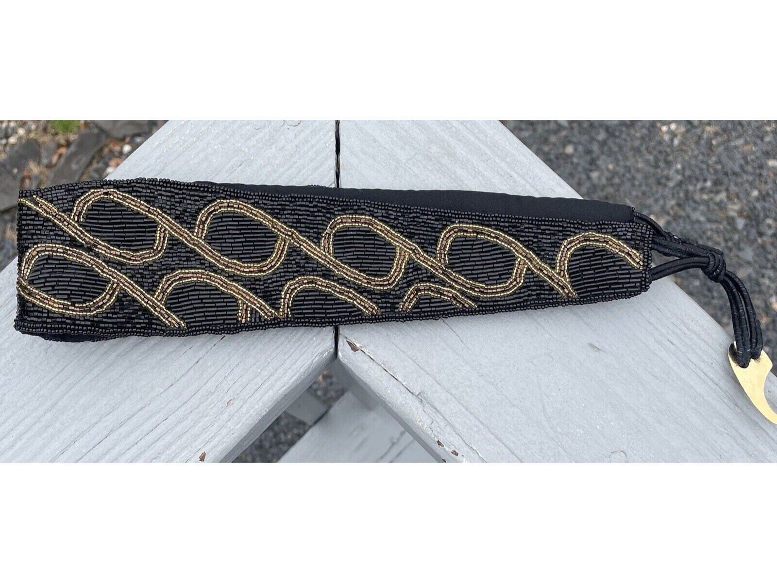 Vintage Hand Beaded Morgan Taylor Ladies Belt Waist 