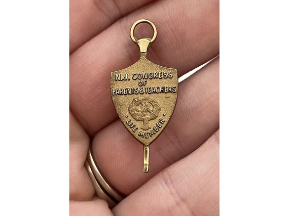 National Congress Parents Teachers 10k Yellow Gold Pe… - Gem