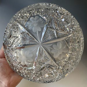 American Brilliant Cut Glass 9 - Etsy