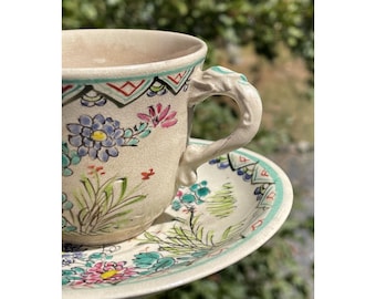 明治薩摩焼 アンティーク 金彩磁器 顔模様 茶碗セット - Etsy 日本