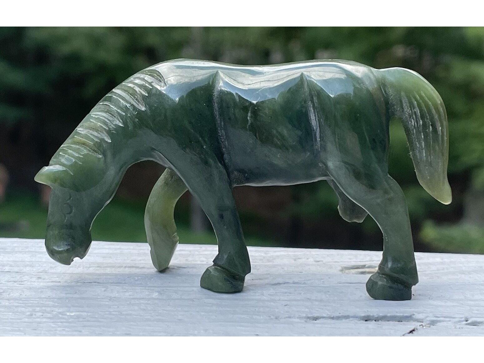 翡翠の馬像 - Etsy 日本